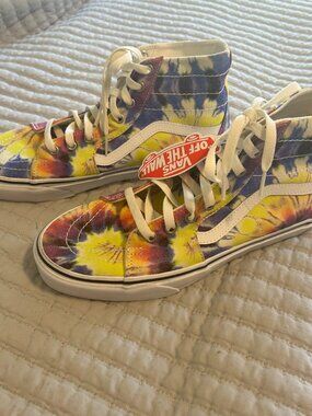 Vans Sk8-Hi Tapered Washed Tie-Dye Men's US 10 Skate Retro Grunge Rock